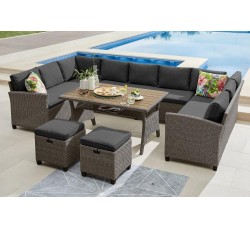 Комплект плетеной мебели AFM-370A Dark Grey Комплект плетеной мебели AFM-370A Dark Grey